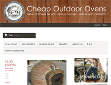 Tablet Screenshot of cheapoutdoorovens.com